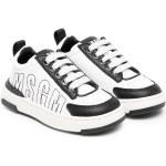 Reduzierte Weiße MSGM Low Sneaker aus Leder für Kinder Größe 34 