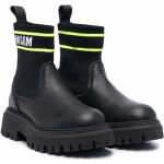 Reduzierte Schwarze MSGM Runde Sock-Boots aus Leder für Kinder Größe 31 