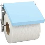 Blaue MSV Toilettenpapierhalter & WC Rollenhalter  aus Edelstahl 