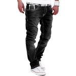Schwarze MT Styles Ripped Jeans & Zerrissene Jeans aus Denim für Herren Weite 31 