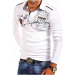 MT Styles Langarm Poloshirt Ambition T-Shirt R-0682 [Weiß, 3XL]