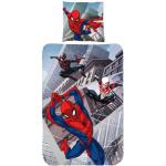 Reduzierte Bunte Spiderman Baumwollbettwäsche mit Reißverschluss aus Renforcé maschinenwaschbar 135x200 