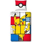 Bunte Motiv Pokemon Pikachu Motiv Bettwäsche aus Baumwolle 135x200 2-teilig 