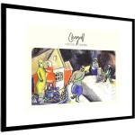Schwarze Surrealistische MuchoWow Marc Chagall Poster mit Rahmen mit Rahmen 60x80 