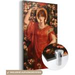 MuchoWow® Glasbilder - Bilder auf Wandbild - Foto auf Glas Eine Vision von Fiammetta - Dante Gabriel Rossetti 20x30 cm Wanddekoration aus Glas - Acrylglasbild - Acrylbilder - Acrylglas