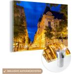 MuchoWow® Glasbilder - Bilder auf Wandbild - Foto auf Glas Französische Architektur in den Straßen von Saint-Étienne 30x20 cm Wanddekoration aus Glas - Acrylglasbild - Acrylbilder - Bilder auf glas wandbild