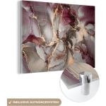 Violette MuchoWow Acrylglasbilder glänzend aus Glas 60x80 