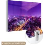 Violette MuchoWow Kunstdrucke glänzend aus Glas 60x90 