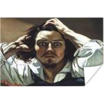 MuchoWow® Poster Die Verzweifelten - Gemälde von Gustave Courbet 160x120 cm - Foto Plakat