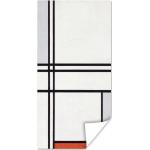 Graue Mondrian Poster Querformat 60x120 