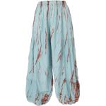 Aquablaue Batik Guru-Shop Freizeithosen für Damen 