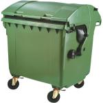 Anthrazitfarbene Mülltonnen 1001l - 3000l aus HDPE 