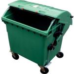 Grüne Mülltonnen 1001l - 3000l aus HDPE 