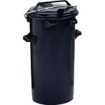 Anthrazitfarbene Sulo Runde Mülleimer aus Kunststoff 