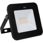 Müller Licht LED Außenstrahler 15 W, schwarz, mit Sensor Weiß (GLO775440552)