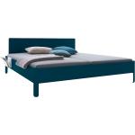 Blaue Doppelbetten aus Holz 160x210 