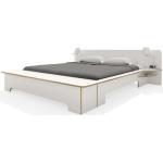Weiße Moderne Betten mit Bettkasten mit Stauraum 180x210 