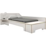 Weiße Moderne Betten mit Bettkasten geölt mit Stauraum 90x200 