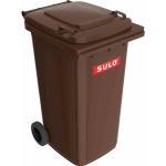 Müllgroßbehälter 240l HDPE braun fahrbar,n.EN 840 SULO 