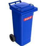 Blaue Sulo Mülltonnen bis 100l aus HDPE 