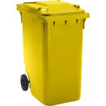 Gelbe Mülltonnen 301l - 400l aus HDPE mit Deckel 