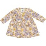 Gelbe Blumenmuster Müsli Bio Nachhaltige Kinderkleider mit Leggings aus Baumwolle Größe 80 