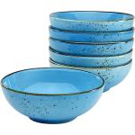 Blaue CreaTable Nature Collection Runde Müslischalen aus Keramik 6-teilig 