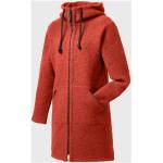 Reduzierte Rote Mufflon Kapuzenmäntel aus Wolle mit Kapuze für Damen Größe XS 