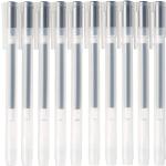 MUJI Gel Ballpoint Pen Cap Type 10-Piece Set, 0.38mm Nib Size, Black, 4550182902228