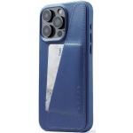 Blaue Mujjo iPhone 15 Pro Max Hüllen aus Leder 