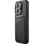 Schwarze Mujjo iPhone 15 Pro Hüllen aus Leder 