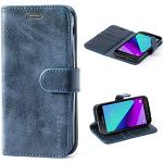 Dunkelblaue Samsung Galaxy Xcover 4 Cases Art: Flip Cases mit Bildern aus Leder 