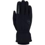 Schwarze Roeckl Gefütterte Handschuhe aus Leder für den für den Winter 