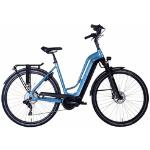 Blaue Trekking E-Bikes für Damen mit Scheibenbremse 