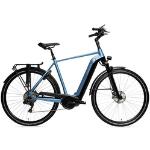Blaue Trekking E-Bikes für Herren mit Scheibenbremse 