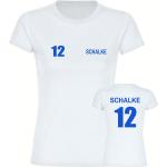 Beige Multifanshop Schalke 04 Damenfanshirts aus Baumwolle Größe 3 XL 