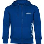 multifanshop Kapuzen Sweatshirt Jacke - Darmstadt - Brust & Seite, blau, Größe 3XL