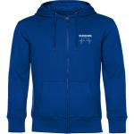 multifanshop Kapuzen Sweatshirt Jacke - Duisburg - Herzschlag, blau, Größe 3XL