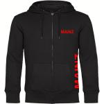 multifanshop Kapuzen Sweatshirt Jacke - Mainz - Brust & Seite, schwarz, Größe 3XL