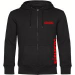 multifanshop Kapuzen Sweatshirt Jacke - Nürnberg - Brust & Seite, schwarz, Größe 3XL