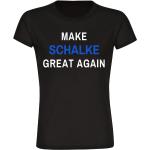 multifanshop Damen T-Shirt - Schalke - Make Great Again, schwarz, Größe M