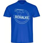 multifanshop Herren T-Shirt - Schalke - Meine Fankurve, blau, Größe 5XL