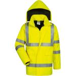 Gelbe Wasserdichte Atmungsaktive Safestyle Winterjacken mit Reißverschluss aus Baumwolle Größe XXL für den für den Winter 