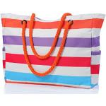 Orange Strandtaschen & Badetaschen mit Reißverschluss 