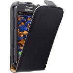 Mumbi Premium Echtleder Flip Case für Samsung Galaxy Ace 2