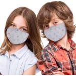 Graue Sterne Alsino Stoffmasken für Kinder für Jungen 