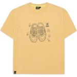 Gelbe Vintage T-Shirts aus Baumwolle für Herren Größe S 