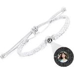 Silberne Munkimix Anhänger Armbänder aus Kristall personalisiert für Damen zum Muttertag 