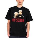 Muppets T-Shirt Grandmasters Statler & Waldorf Old School in schwarz (M)