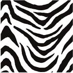 Sandfarbene Murando Wandtattoos Zebra mit Tiermotiv 